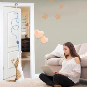 Teaser Electronic Play Feather Cat String Toy