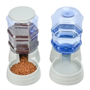 2 Pack 6L Gravity Pet Feeder and Water Dispenser Set Large or Small Capacity