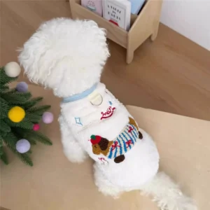 Warm Plush Fleece Jacket for Indoor Cats,